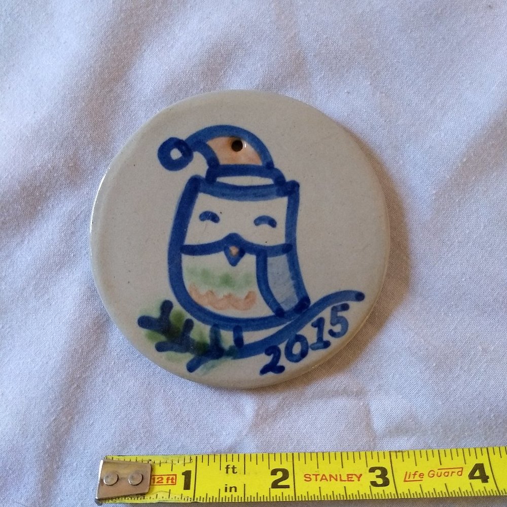 2015 M.A. Hadley Owl Holiday Ornament HTF Mary Hadley Ornament